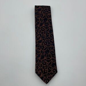 Orange and black Lorna moor necktie